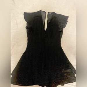 Black with white polka dots Jumpsuit shorts